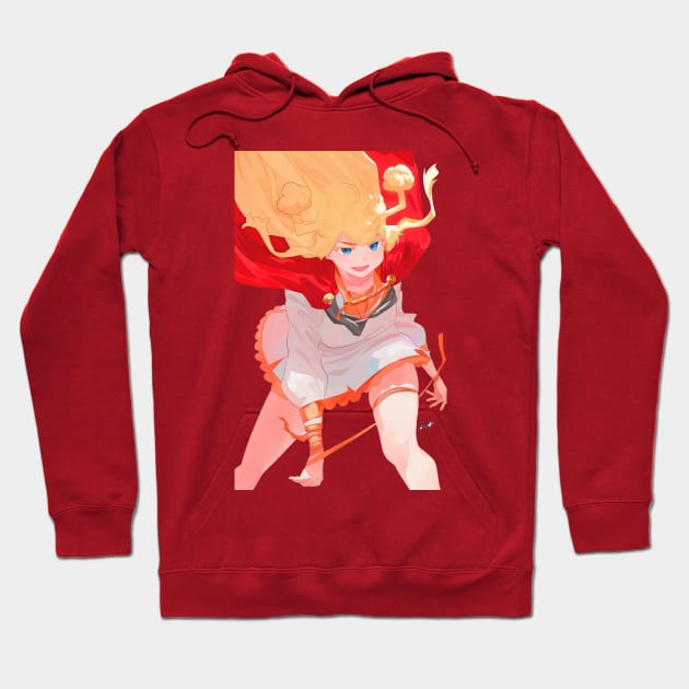 Weird Hair Girl Hoodie by nagare017